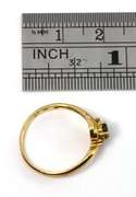 Petite 18k Oval Sapphire Ring