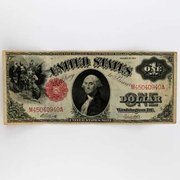 $1 Series 1917 US Note Landing of Columbus