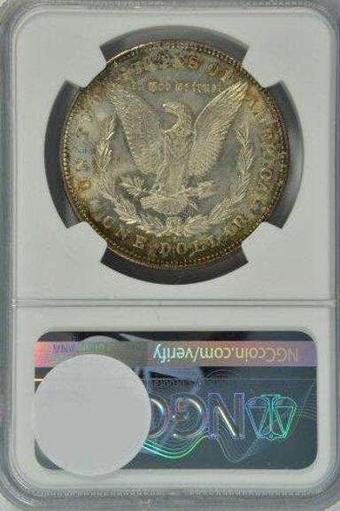 Great Gem BU 1878-S Morgan Silver Dollar. NGC MS65