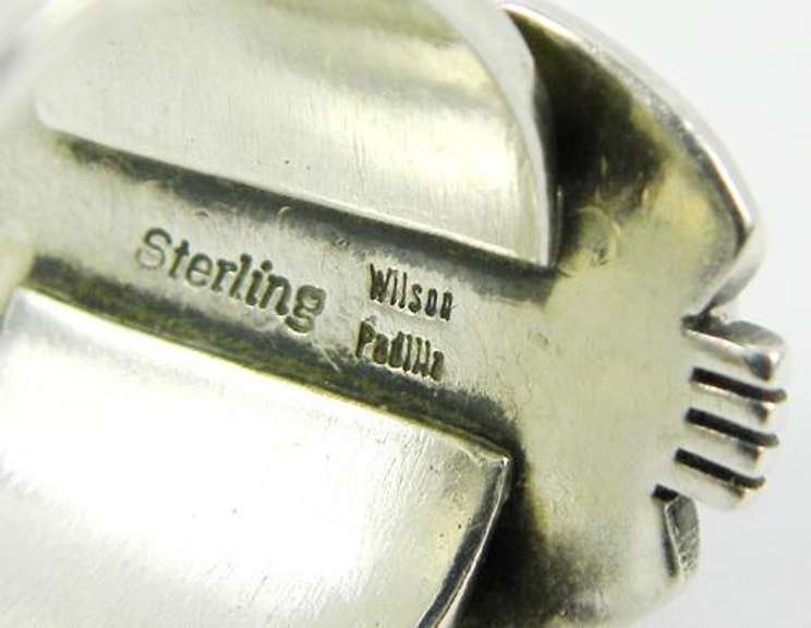 Wilson Padilla Sterling Turquoise Navajo Ring, 8