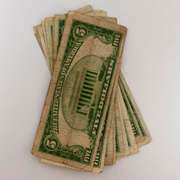 10  1934 And 1953 Series $ 5 Blue Seal Silver Certificates