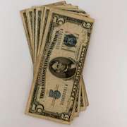 10 $ 5 Blue Seal Silver Certificates
