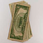 10 $ 5 Blue Seal Silver Certificates