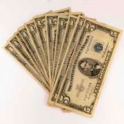 10 $ 5 Blue Seal Silver Certificates