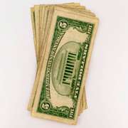 10 $ 5 Blue Seal Silver Certificates