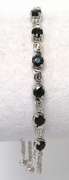 Elegant 2.3CTW Sapphire Bracelet in Sterling Silver