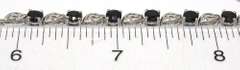 Elegant 2.3CTW Sapphire Bracelet in Sterling Silver