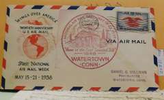 Postal Cover: 1 ea, May 15, 1938, First Day, Air Mail