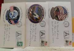 Postal Covers: 13 ea, 1984 to 1986 Space, Launch Day co