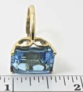 Bold and Fun Blue Topaz 14K Ring
