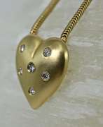 Stunning Contemporary Diamond Heart 14K Necklace