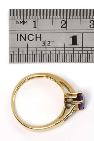Classic Pear Shaped Amethyst Ring