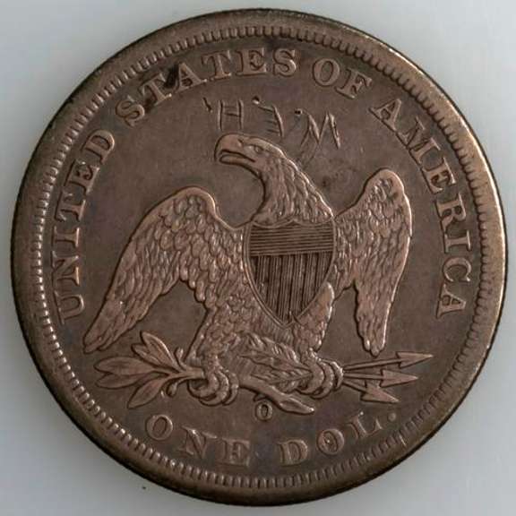 1859 O  Seated Dollar