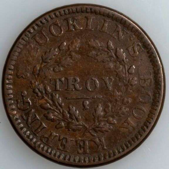 1835 Bucklins Bookkeeping Interest Tables Hard Times Token