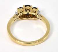 Tasteful 3 Sapphire Ring