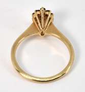 Feminine Diamond Amidst Rubies Ring