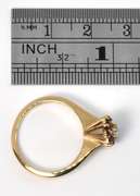 Feminine Diamond Amidst Rubies Ring
