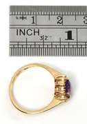 Traditional Oval Amethyst Ring