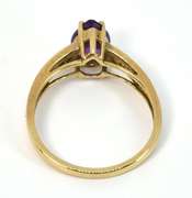 Classic Pear Shaped Amethyst Ring