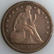 1859 O  Seated Dollar