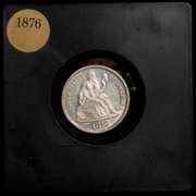 1876 Seated Dime Uncirculated