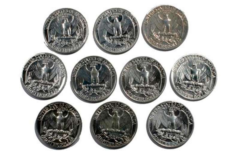 10 Assorted Proof Washington Quarters