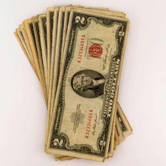 20 Various 1953 & 1963 Series Red Seal $ 2 US Notes