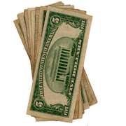 10 1934 Various Series $5 Blue Seal Silver Certificates