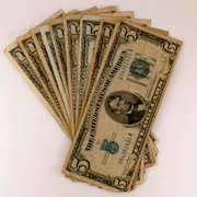 10 1934 Various Series $5 Blue Seal Silver Certificates