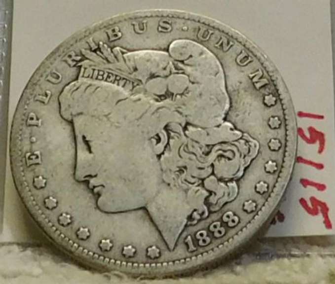 1888-O Morgan  Dollar, circulated,