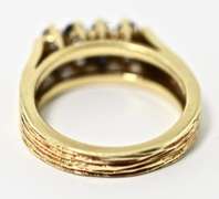 Beautiful 18K Sapphire and Diamond Ring