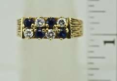 Beautiful 18K Sapphire and Diamond Ring