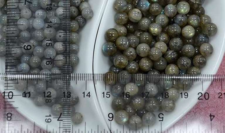 Lot of 362 Ct 6mm & 7mm Grey Labradorite Round Beads