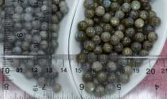 Lot of 362 Ct 6mm & 7mm Grey Labradorite Round Beads