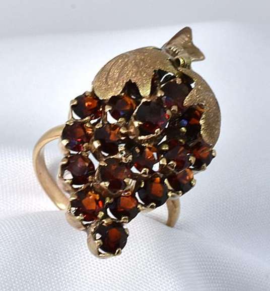 Alluring Grape Ring with Garnets