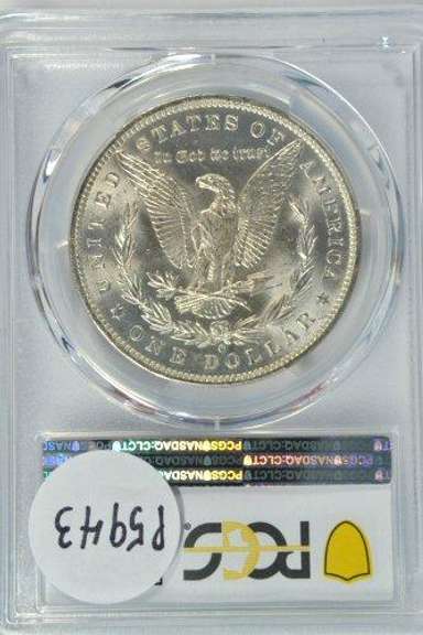 Super Gem BU 1884-O Morgan Silver Dollar. PCGS MS65