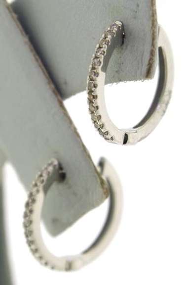 Favorite White Gold Diamond Huggies Earrings