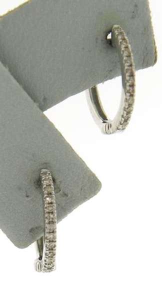 Favorite White Gold Diamond Huggies Earrings