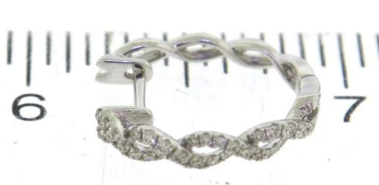 Fantastic Diamond Infinity Hoop Earrings