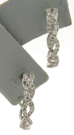 Fantastic Diamond Infinity Hoop Earrings