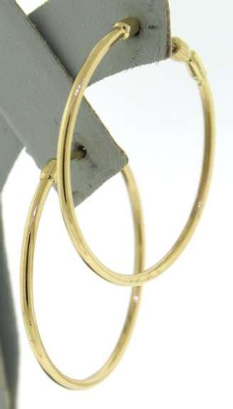 Gabriel & Co 30mm High Polish Hoop Earrings