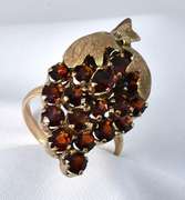 Alluring Grape Ring with Garnets