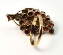 Alluring Grape Ring with Garnets