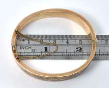 Antique Bangle Bracelet in 10K Yellow Gold