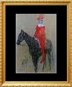 Pablo Picasso, Harlequin On Horseback