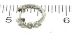 Pretty .47ctw 3 Stone Diamond Huggies