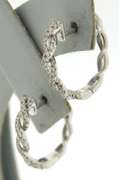 Fantastic Diamond Infinity Hoop Earrings