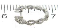 Fantastic Diamond Infinity Hoop Earrings