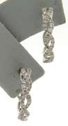 Fantastic Diamond Infinity Hoop Earrings