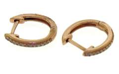 Beautiful Diamond Hoop Yellow Gold Earrings